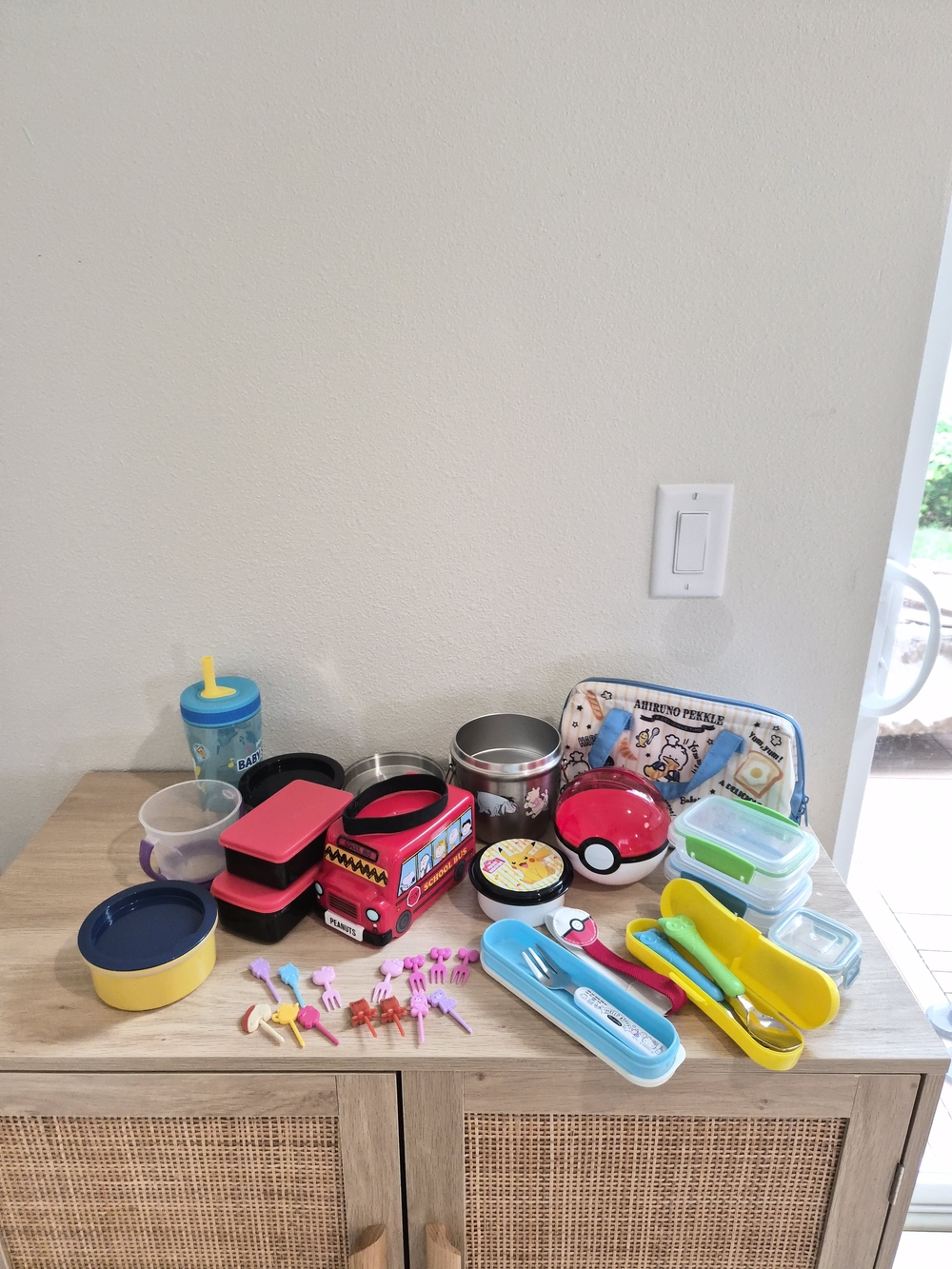 Pokemon Bento Lunch Boxes Skater Lunch Box& Utensils Set